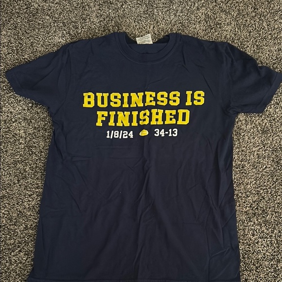 Navy Blue Graphic T-Shirt - Picture 1 of 2